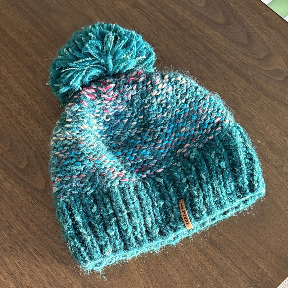 Turtle Fur Fleece-Lined Knit Pom-Pom Beanie